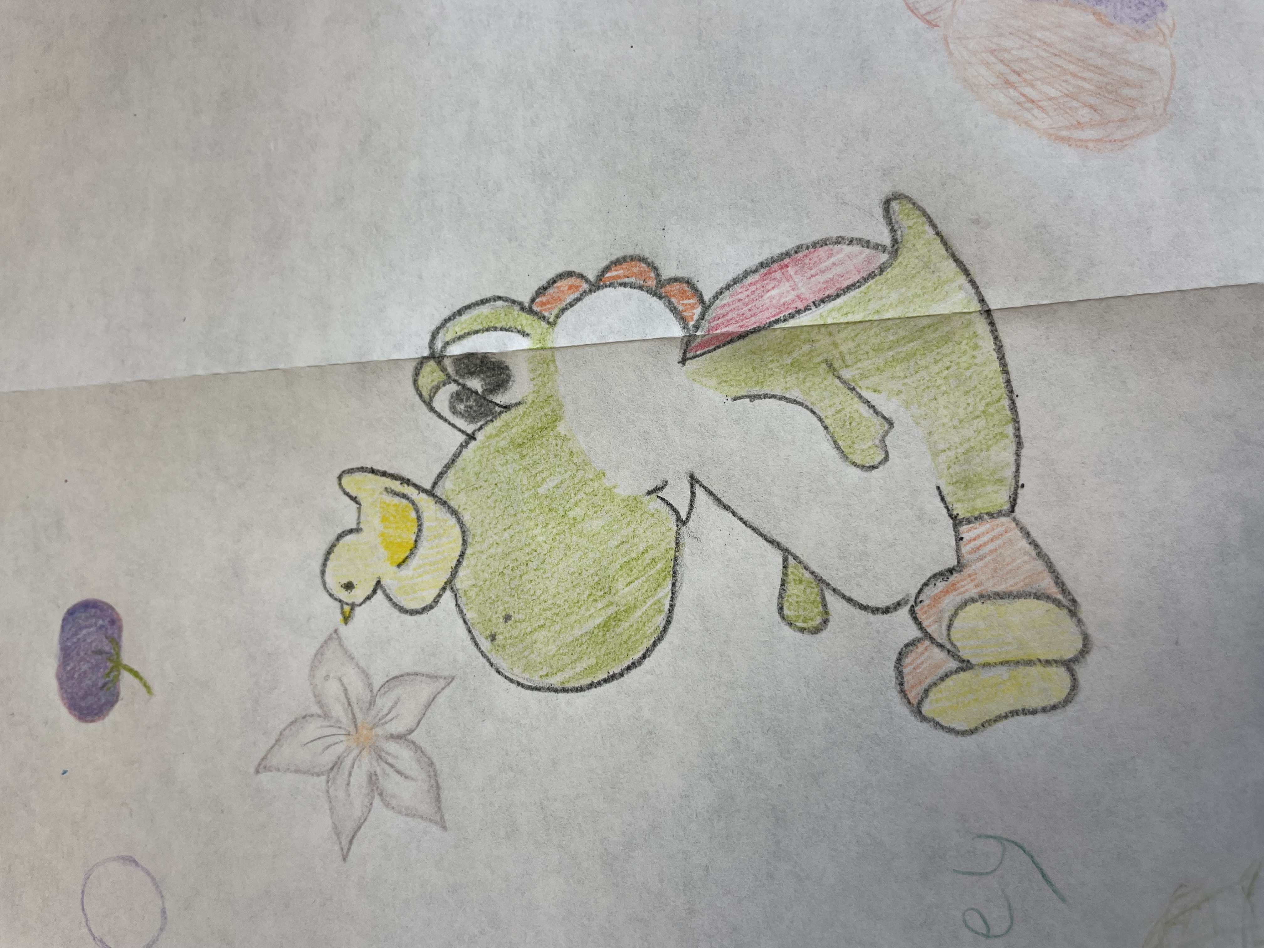 Drawing of Yoshi