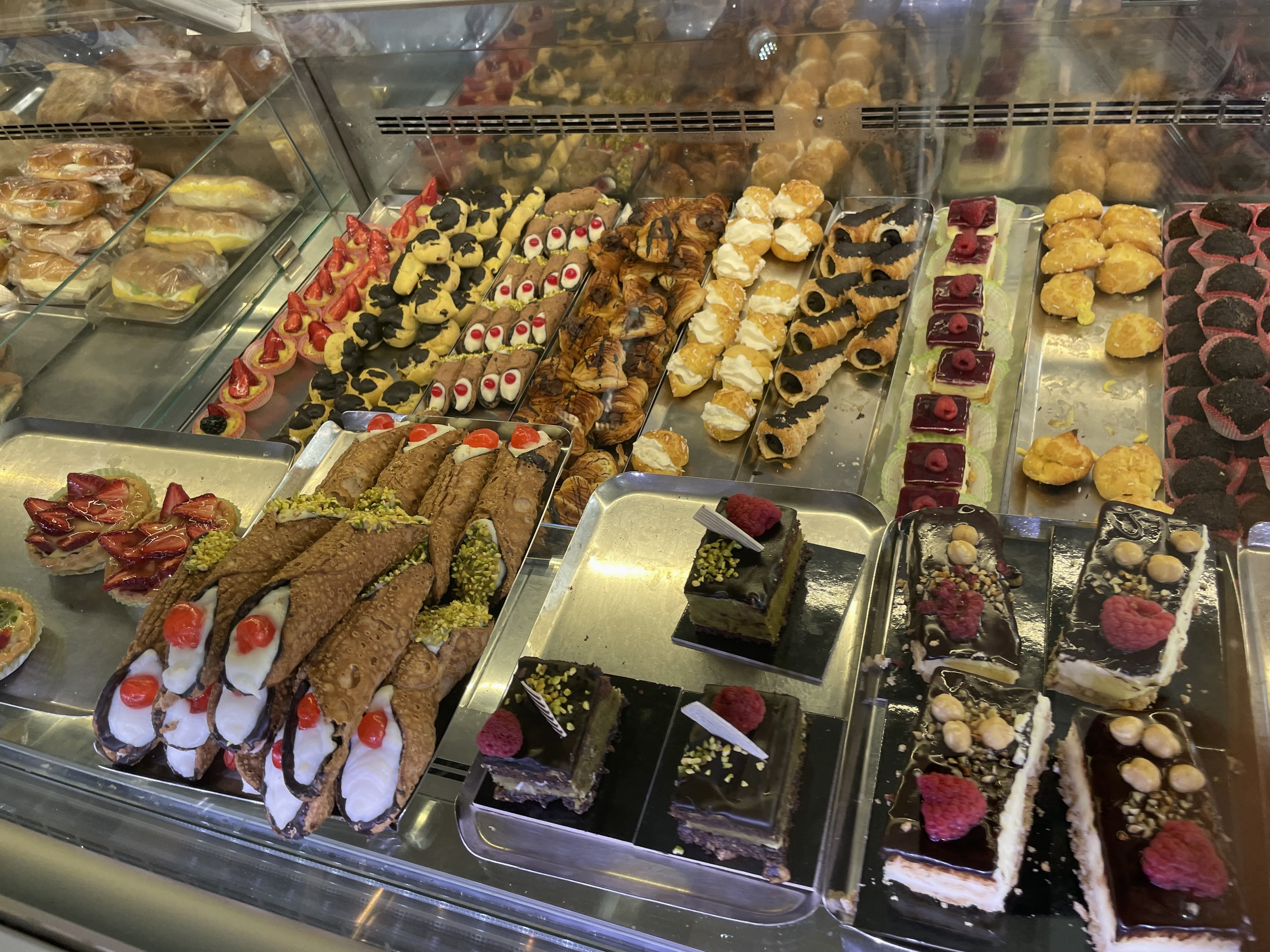 Desserts array in italy