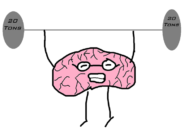 Brain lifting weights