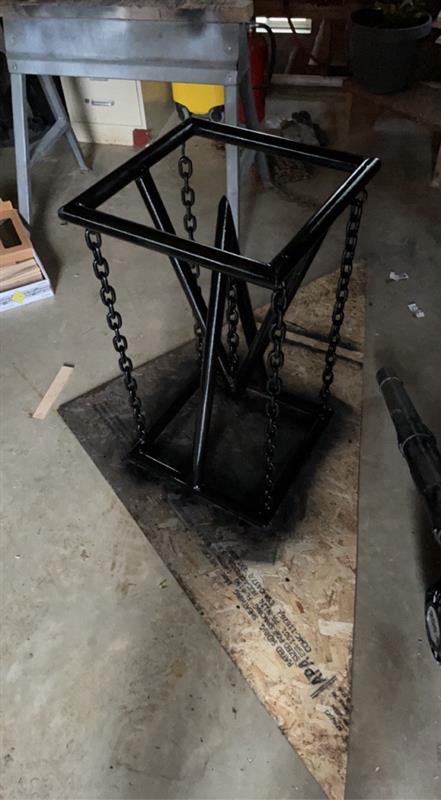 A photo of the bar stool without the seat